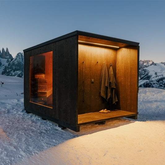 Sauna Standard CLT avec Hammam et Mini Terrasse
