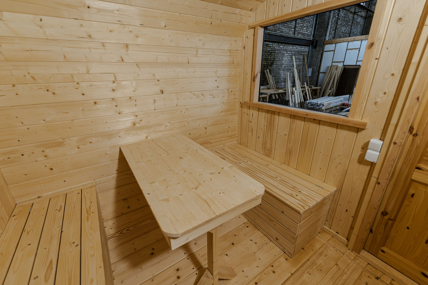 Oval Sauna with Steam Room and Dressing Room (2.4m*5.0m)